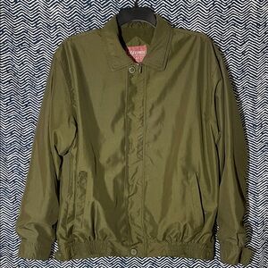 Vintage Maximos Italy Men's Green Lined Windbreaker
